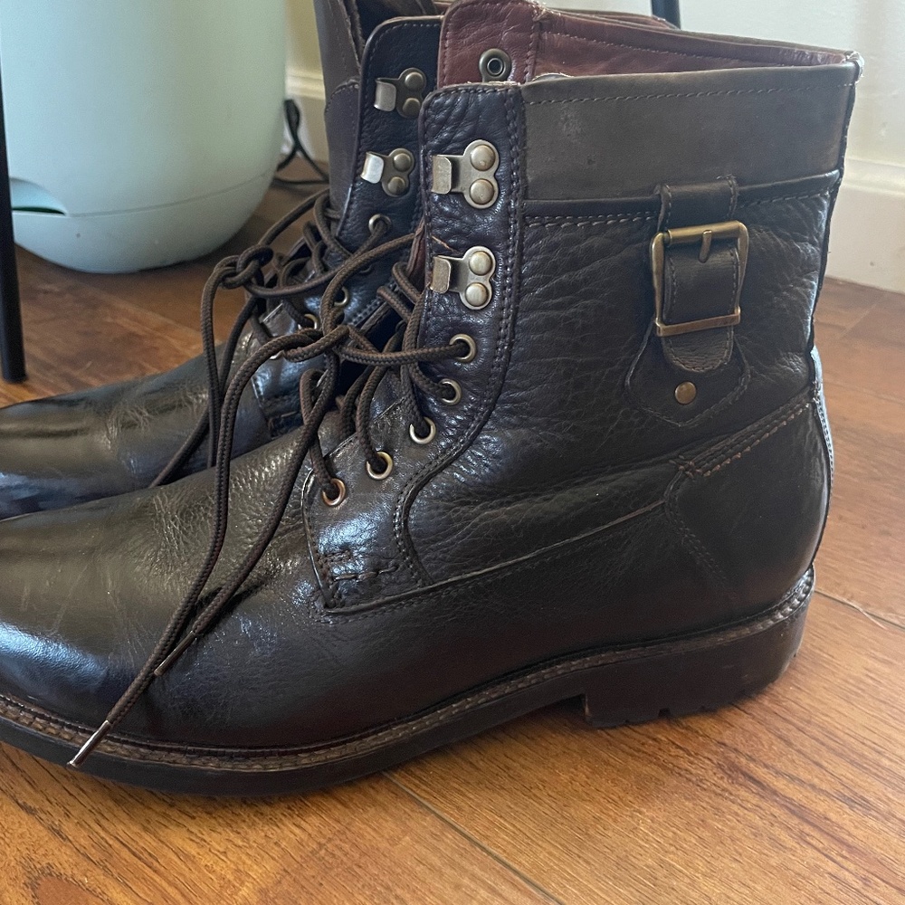 Johnson and Murphy shearling lined waterproof boots